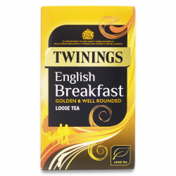 Twinings English Breakfast Loose Leaf tea box 125g per box, 4 boxes