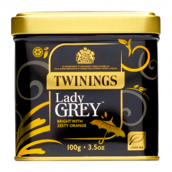 Twinings Lady Grey Tea Loose Leaf tea Tin 100g, 2 Tins