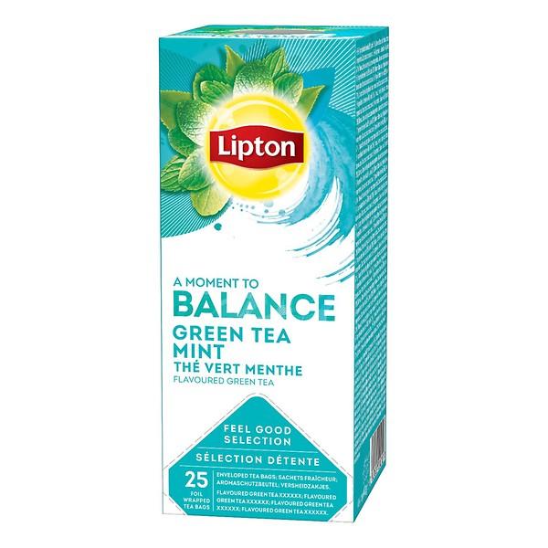 Lipton Green Tea with Mint 6 Boxes, each box has 25 envelope tea bags